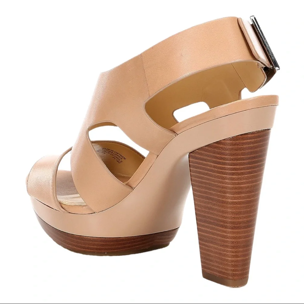 MICHAEL Michael Kors Carla Leather Platform Sandals NWT